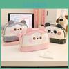 Panda Pu Pen Case With Large Capacity For Students And Office Supplies