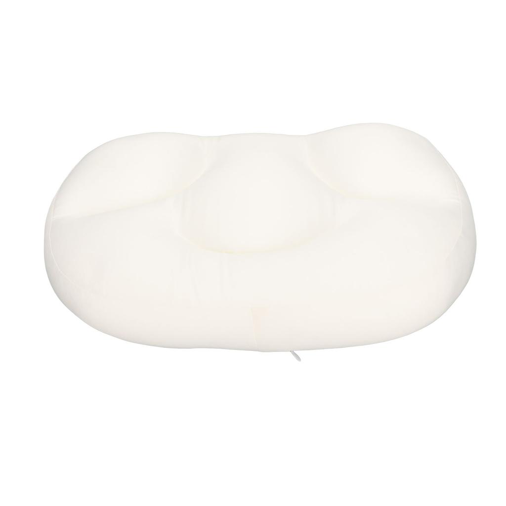 Men Women Office Sleep Pillow Portable Office Beauty Salon Ergonomic Neck Support Egg Shaped Pillow White