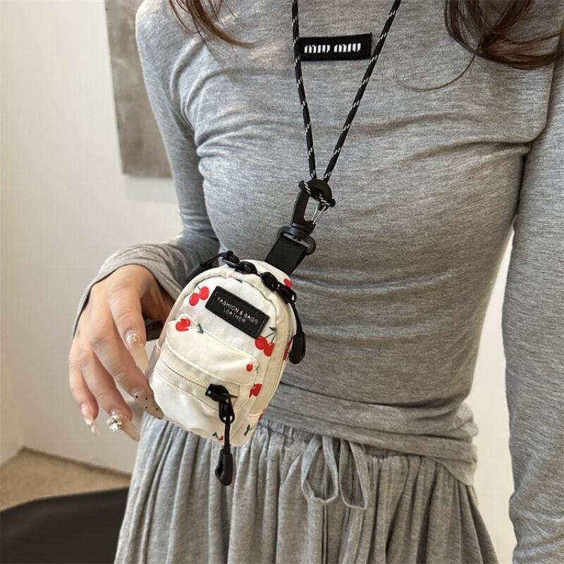 Mini Backpack Shape Keychain Bag Charm Decoration Pouch Coin Purse