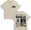 Singer Emilia Mernes MP3 Tour Graphic T Shirt Unisex Women Fashion Pop Music Hip Hop Short Sleeve Oversized Cotton Casual Tshirts