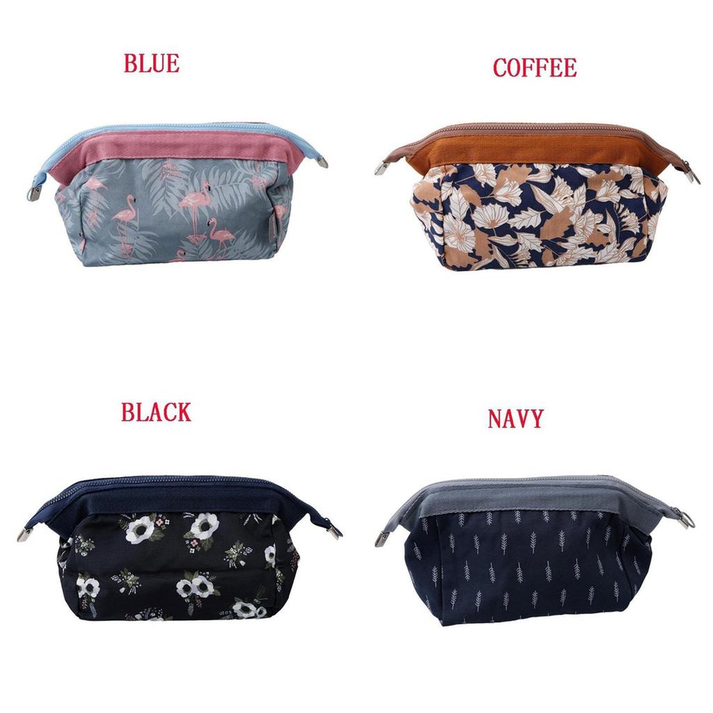 Premium Quality Multifunctional Flamingo Print Cosmetic Storage Bag With Waterproof Zipper
