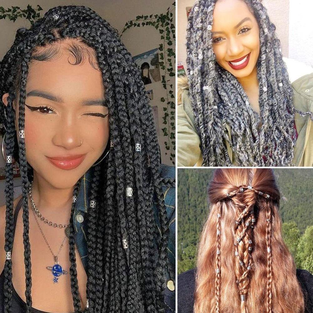 Hair Supplies Dreadlock Hair Rings Spiral Beads Rings Dirty Braid Hair Buckles Ethnic Style
