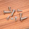 uxcell M5x12mm Flat Head Drive Self-Tapping Screws, 304 Stainless Steel Cross Drive Fastener Screws, Silver, Pack of 50