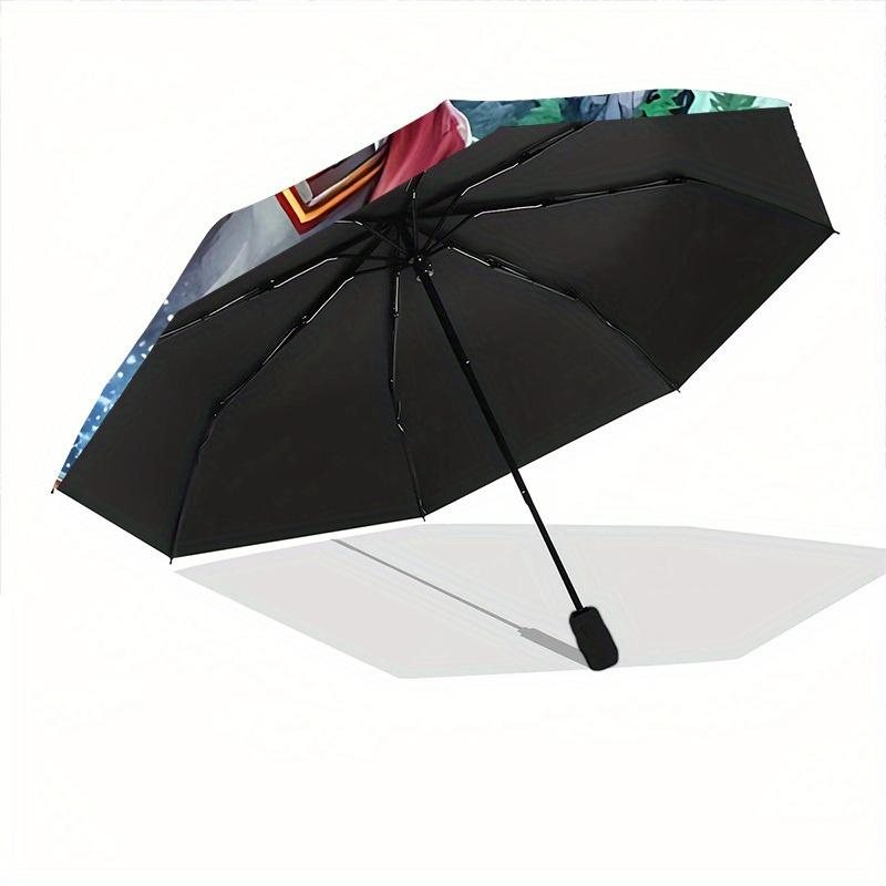 1pc Harry Potter Magic Wizard Windproof Automatic Umbrella, Lightweight for Women/Men, Perfect Christmas Gift