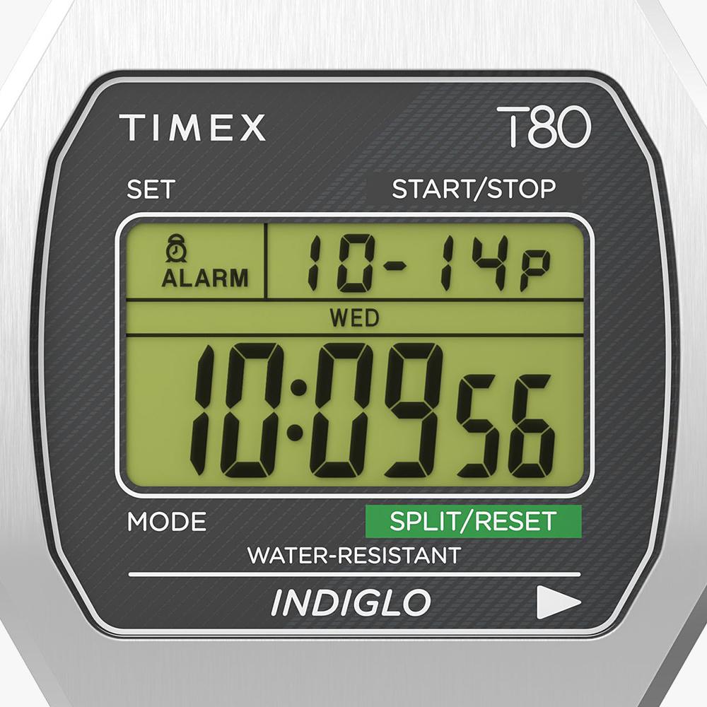 [Timex] T80 Retro Digital Electronic Wristwatch 36mm TW2V74200