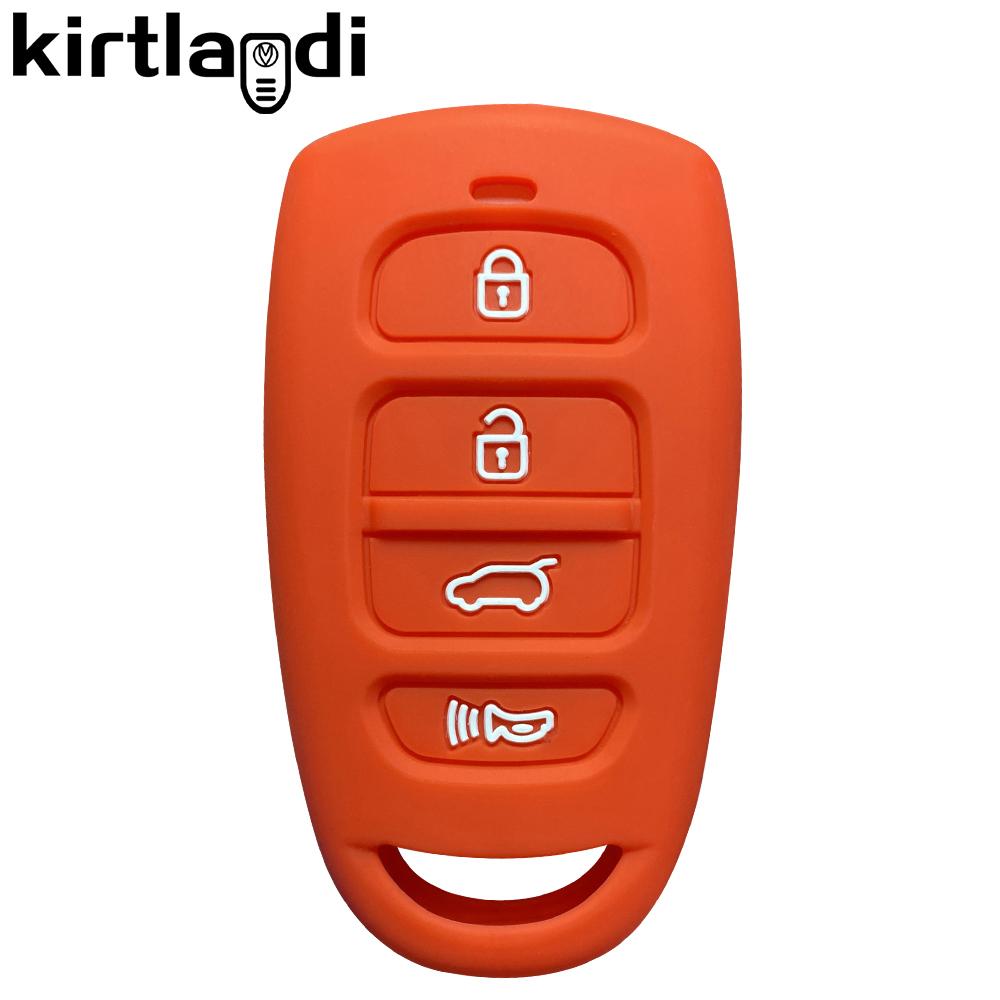Silikonový obal držák na klíče od auta pro Kia Magentis Carens Sonata sorento rio soul forte pro Hyundai Tucson accent Santa Fe Avante