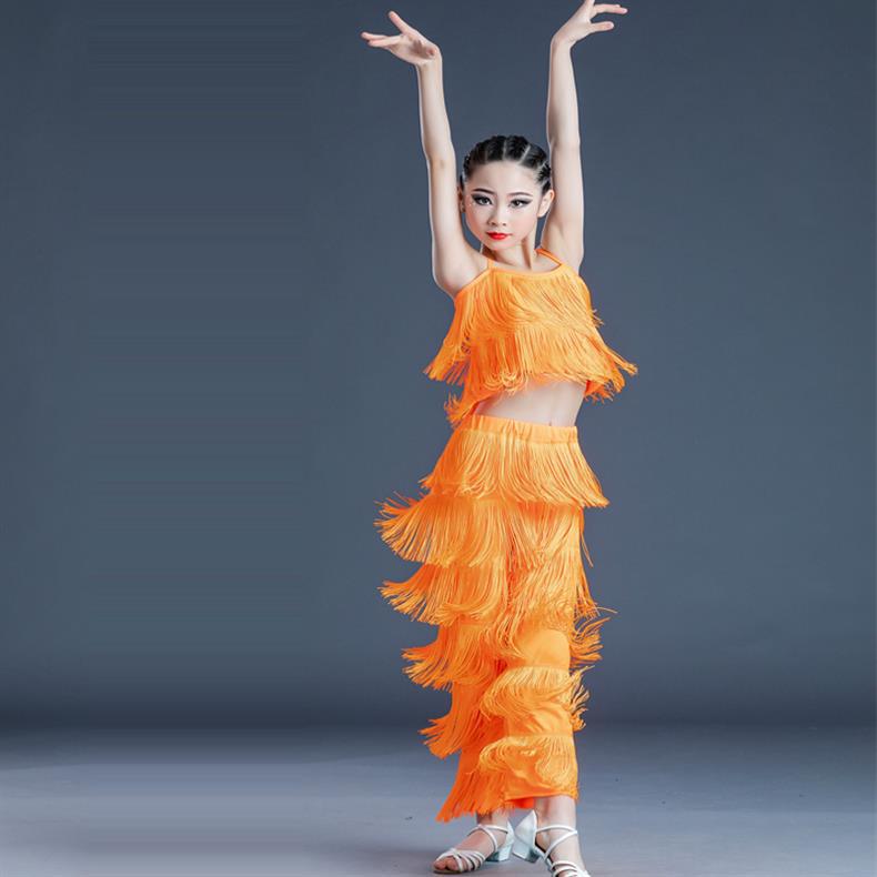 Adult & Children's Latin Dance Fringe Pants for Competition & Practice