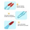 Pet Eye Care Brush Soft Silicone Tear Stain Remover Comb Dogs Eye Cleaner Brush with Anti-Slip Handle Gentle Pet Grooming Tool
