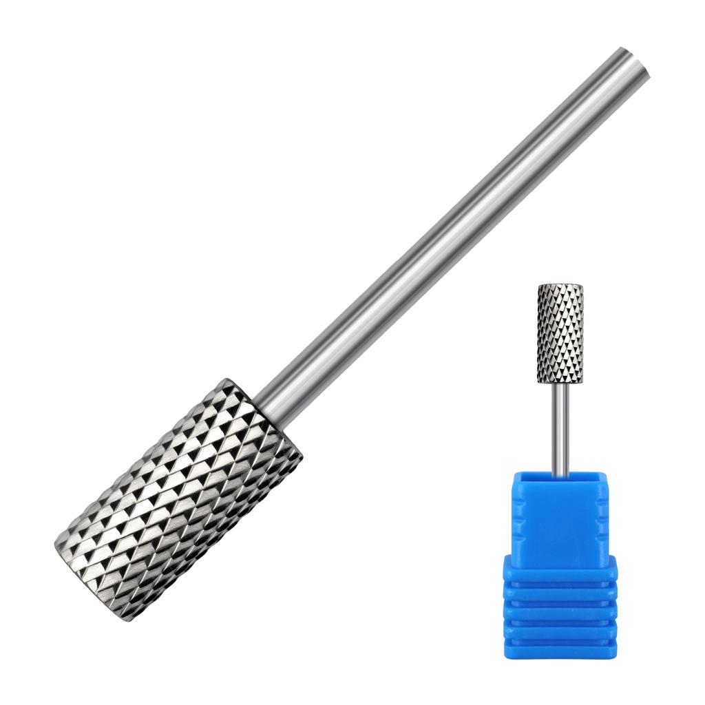 Grinding Head Steel Cylinder Nail Drill Grinder Bit For Precise Manicure Filing Acrylic Removal Salon Manicure Tool