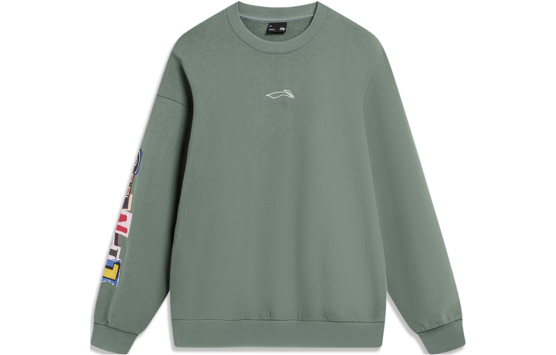 Li Ning Skateboard Sweatshirt Men s Mountain Green AWDU137-5 S