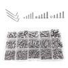 500Pcs Hexagon Socket Screws Nut Bolt Machine Screws Stainless Steels Cylinders Screws Assortment Hardware 4mm