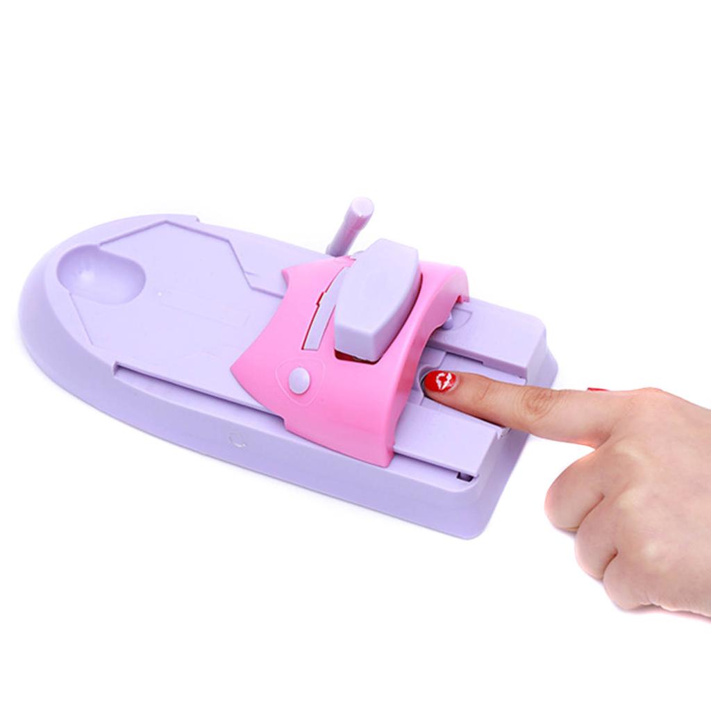 Nail Art DIY Printer Printing Manicure Machine with 6 Metal Pattern Plates Nail Art Tool