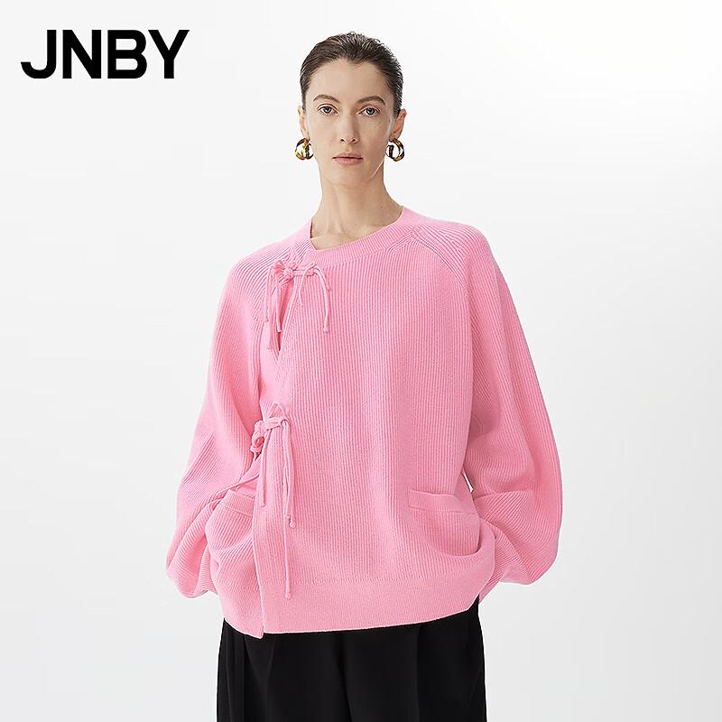 JNBY 2025 Spring Loose Fit Round Neck Wool Knit Sweater