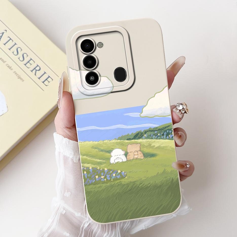 For Tecno Spark 8C Case KG5k KG5j KG5n Luxury Candy Painted Cover Soft TPU Shell For Tecno Spark Go 2022 KG5 Spark8C Phone Cases