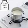 Ernest Milk Pan with Spout and Graduations, 11cm, 0.8L, Gas-Stove Only, Mini Multi-Pot, Stainless Steel, Made in Tsubame-Sanjo, Japan, A-77965