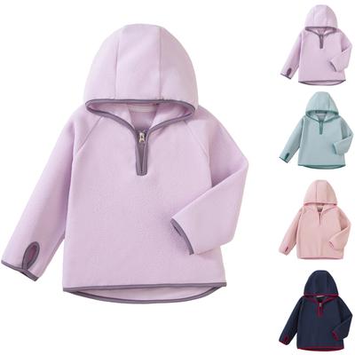 Kinder Modischer Lässiger Plüsch Langarm Pullover Hoodie