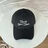 Washed and Made Old Letter Embroidered Baseball Cap for Men, Rough Edge Ripped Cap, Retro Casual Women's Versatile Hat