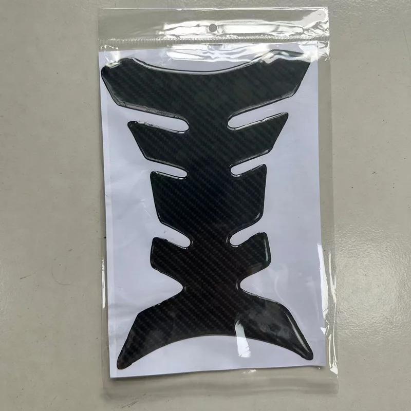 Adesivo Protettivo Universale per Serbatoio Moto 3D in Fibra di Carbonio e Gel per Suzuki Honda Yamaha, Decalcomania in Gomma Impermeabile e Resistente