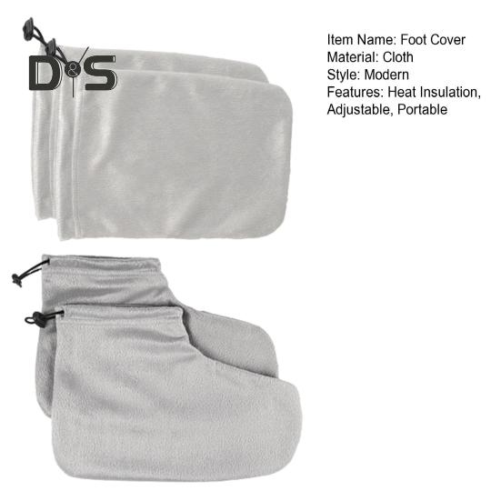 1 Set Paraffinwachshandschuhe Booties Hot Einstellbare Tragbare Wachstherapie Badeeinlagen Handschuhe Winter Thermal SPA Paraffinwachs Fäustlinge Fußsocken