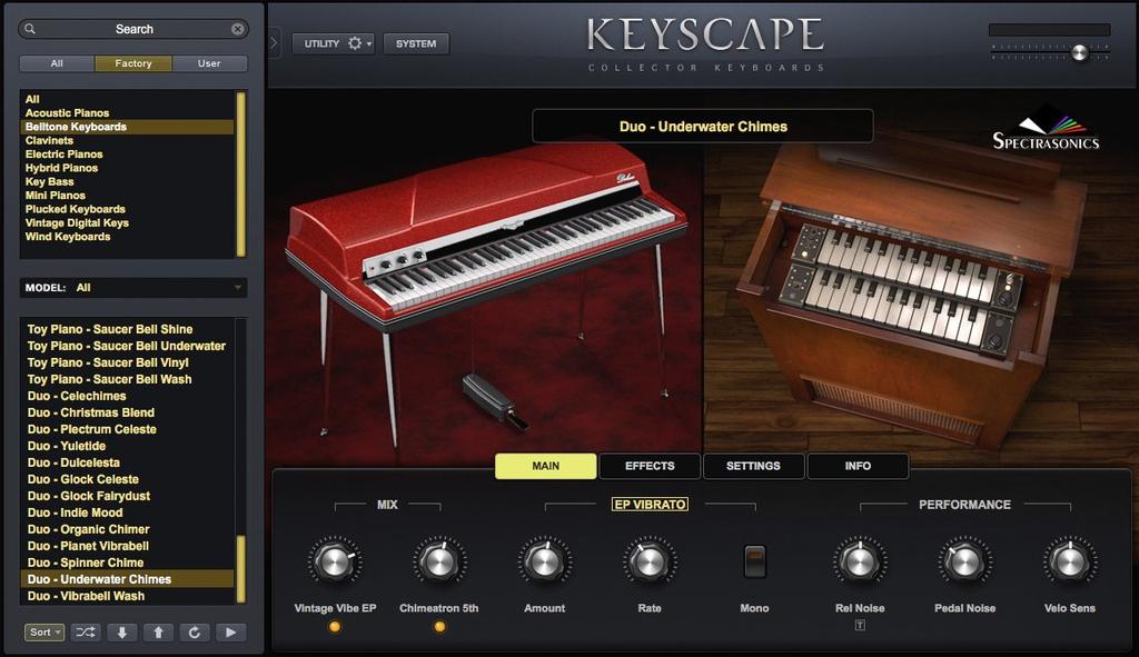 SPECTRASONICS Keyscape [Regular Import] A Huge Virtual Instrument That Collects Many Collectible Keyboard Instruments.
