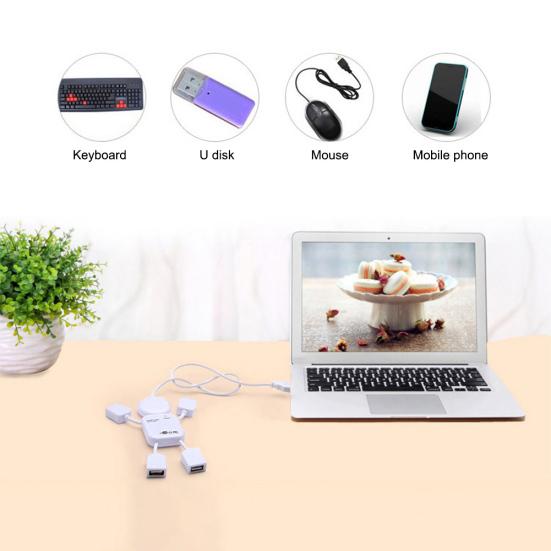 Figure 4 Ports 480Mbps PC Laptop Computer USB 2.0 Expansion Hub Splitter Adapter