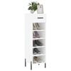 VidaXL Armoire à chaussures blanc 30x35x105 cm bois d'ingénierie 829684