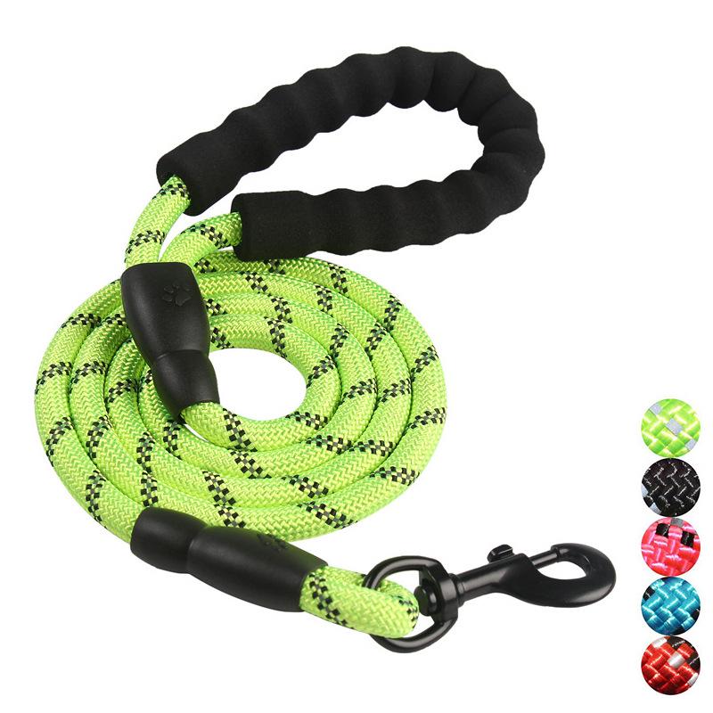 New dog leash pet products leash reflective nylon round rope walking dog rope dog leash dog chain