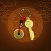 Trendy Alloy Baifu Pixiu Keychain Pendant Metal Accessories Bag Trailer Hanging Pendant Decorative Small Gift