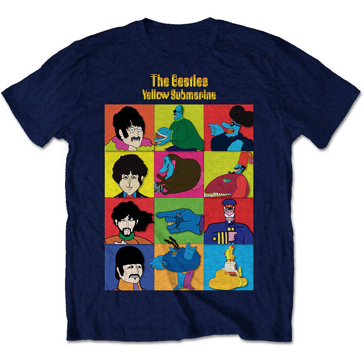 The Beatles Yellow Submarine John Lennon Navy S-234XL Men T-Shirt Mens Womens Tees Top A553 2XL