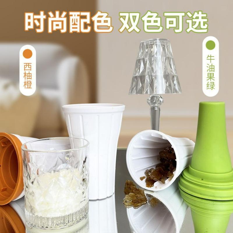

DIY Slushy Cup Ice Maker Cup Homemade Smoothie Milkshake Bottle Durable Slushy Ice Cream Maker Squeeze Slush Quick Slushy Maker зелёный