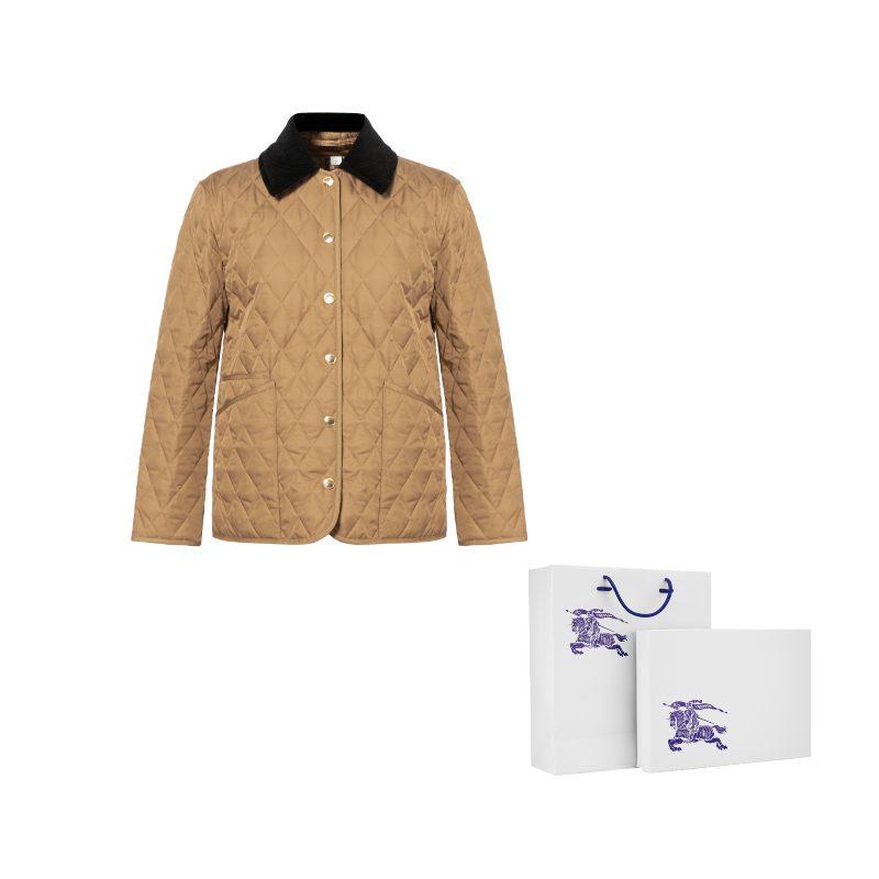 Burberry Puffer Jacket Classic Fit Women's Camel Brown 80391161,80498641,81089891