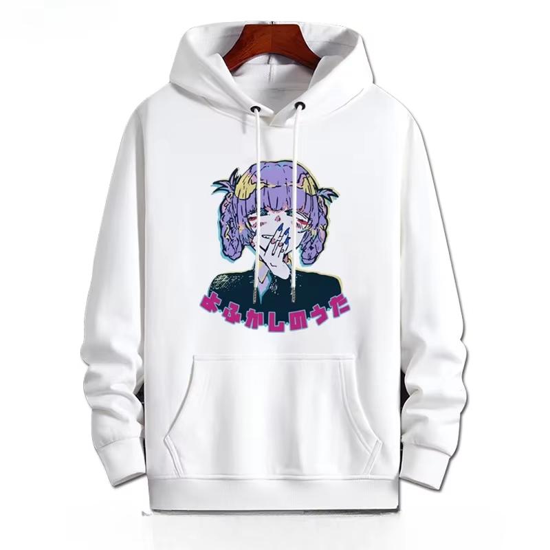 Call of The Night Nazuna Nanakusa Y2K Anime Lustiger Hoodie Hip Hop Grafik Sweatshirt Herrenpullover Streetwear Modekleidung