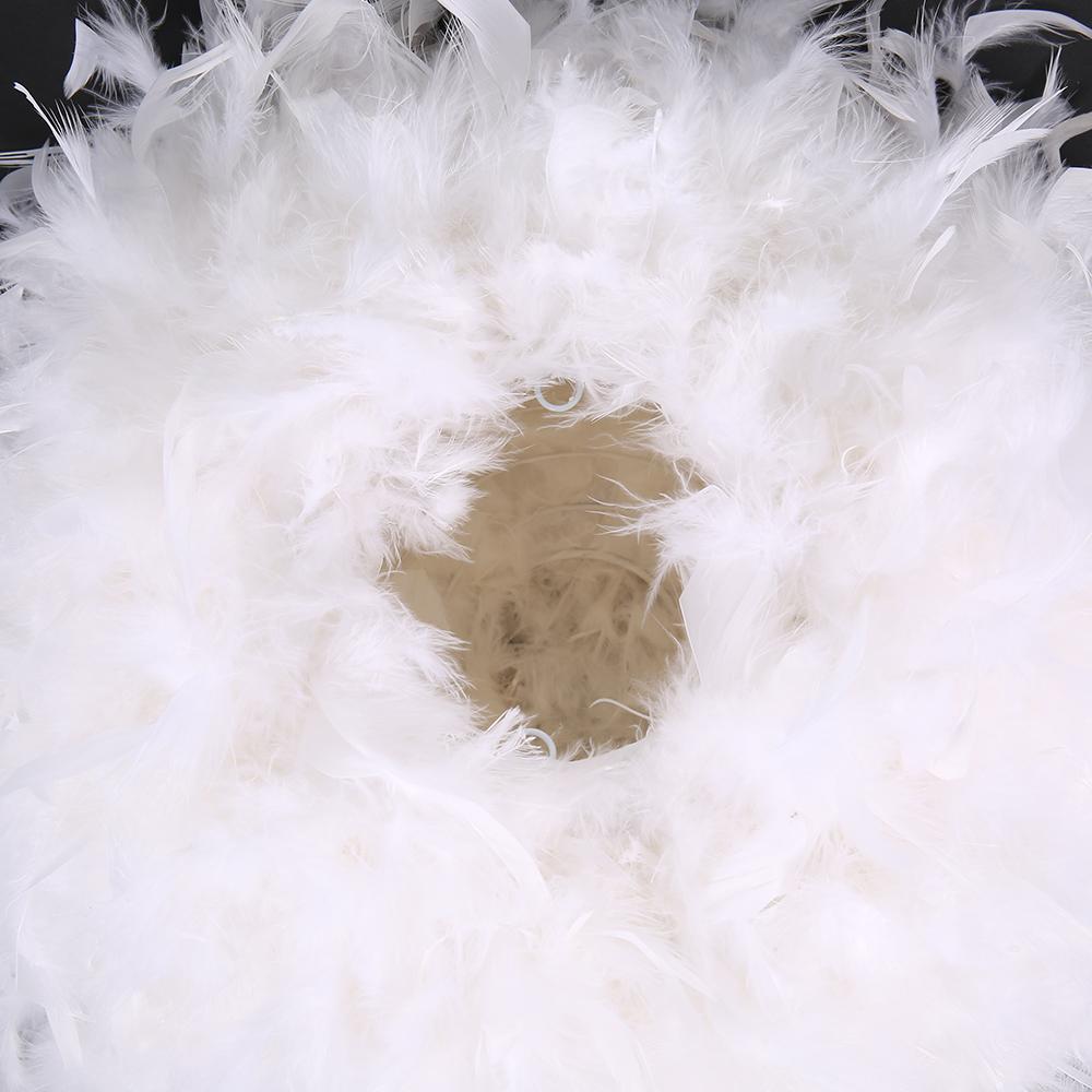 Modern Feather Lamp Chandelier Bedroom Decoration Exhibition Hall Chandelier Simple White Feather LED Lighting