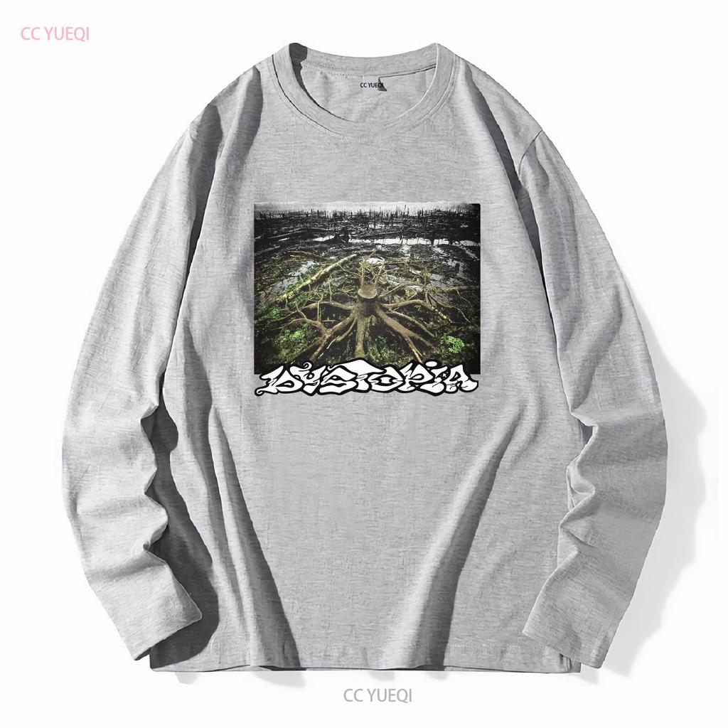 Dystopia Band Tour Nachdruck T-Shirt Baumwolle KV13302 vintage gewaschen Designerkleidung Oberteil für den Alltag grafisch Bequem