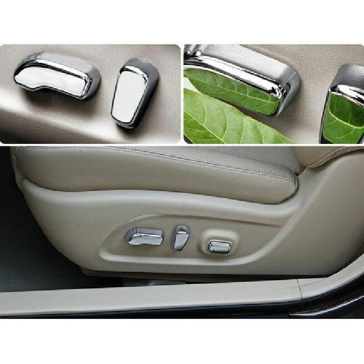 For Nissan Altima/Teana - Chrome Seat Adjust Handle Button Cover Trim 5X