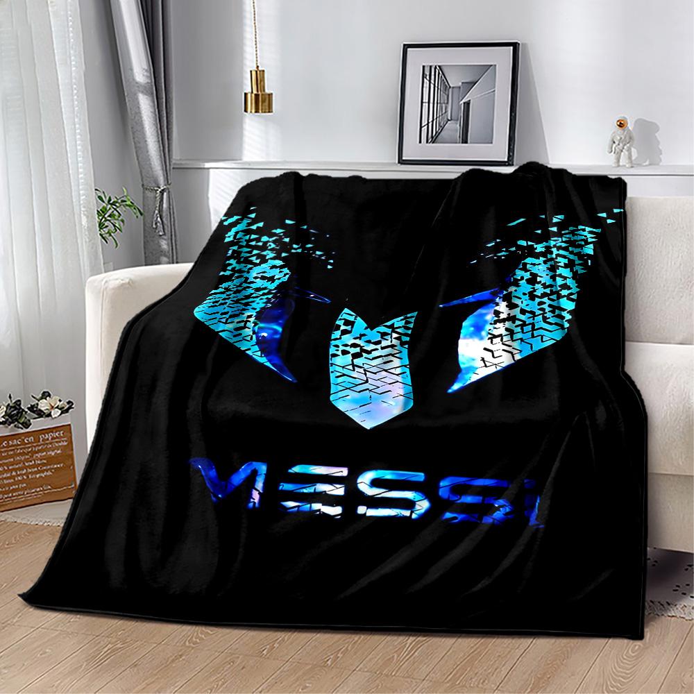Messi's Legacy In Soccer Flannel Blanket-Soft and Suitable for Sofas,Beds,Offices,Travel,All Seasons,Great Gift for Holidays and Birthdays.