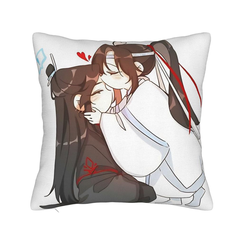 Pillow Cover The Founder of Diabolism Mo Dao Zu Shi Cartoon  Kawaii Pillow Case For Living Room Chair Pillowcases