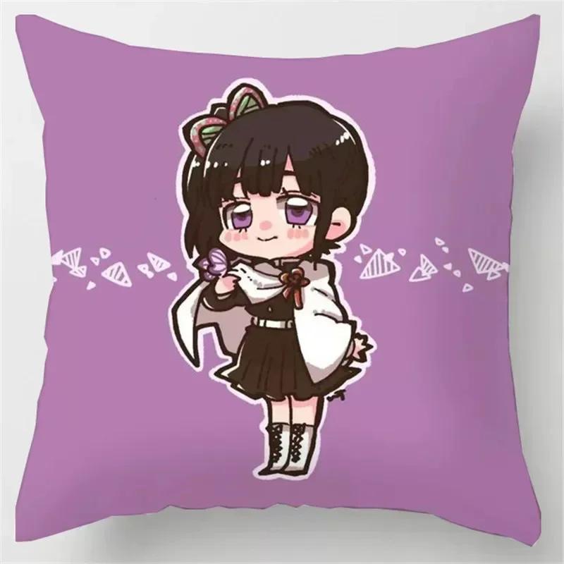 Demon Slayer Kamado Tanjiro Nezuko Poduszka Anime Poszewka na Poduszkę do Ciała Kawaii Loli Dziewczyna Samochód Sofa Dakimakura Poduszka Pokrowiec na Poduszkę
