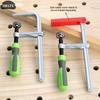 Carbon Steel Adjust Screw Handle Track Rail Clamp Woodworking Guide Rail Clamp T-Track Clamps Dovetail Clamps Woodworking Tools