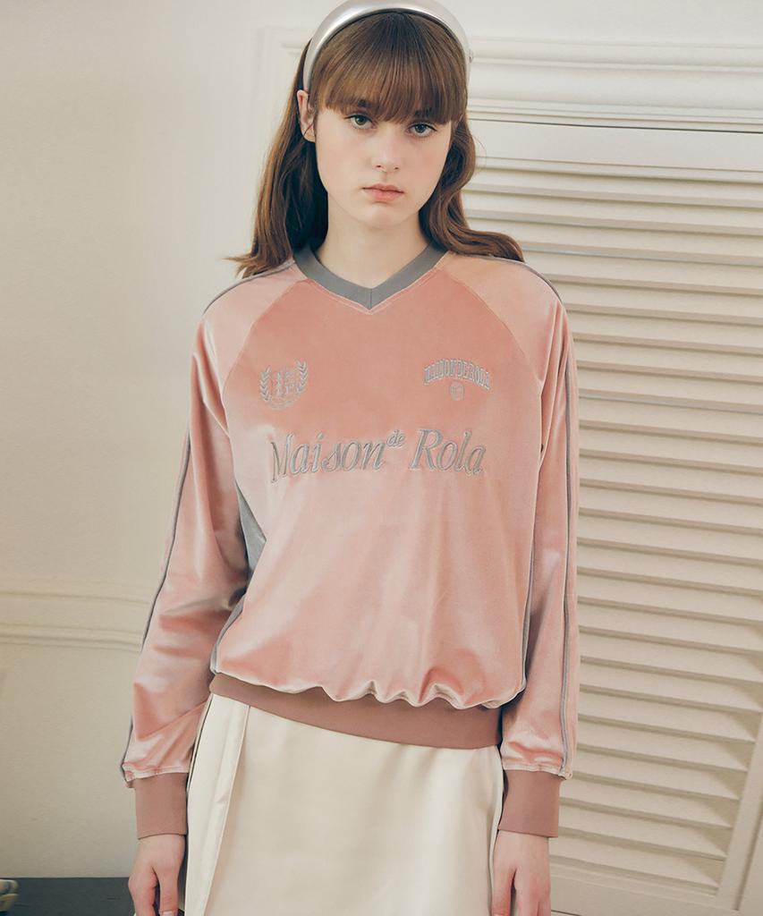 ROLAROLA Sporty Long Sleeve Sweatshirts Pink