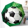 Fußball (2) automatischer automatischer Regenschirm 8 Rippen automatischer Regenschirm geeignet für Reisen und täglichen Gebrauch Weihnachten Halloween gi