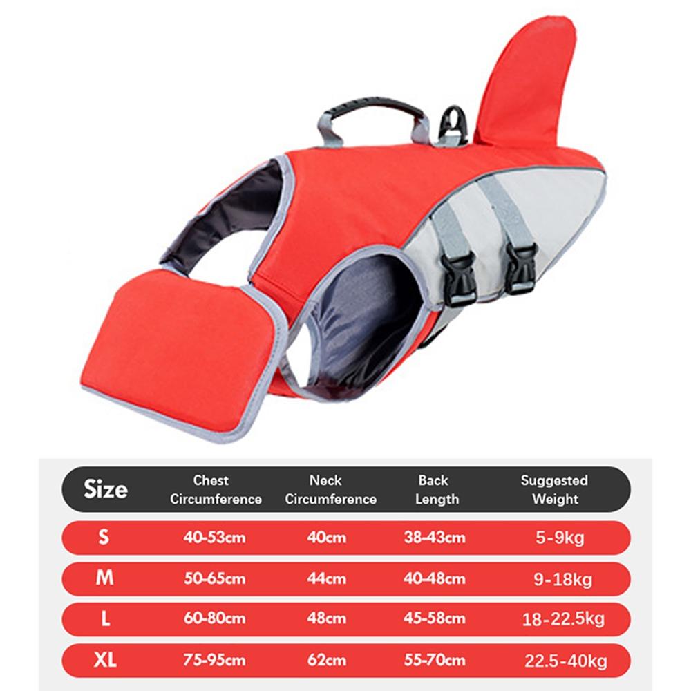 Back Traction Hook Dog Life Jacket Vest High Buoyancy Pet Safety Swimsuit  Hound