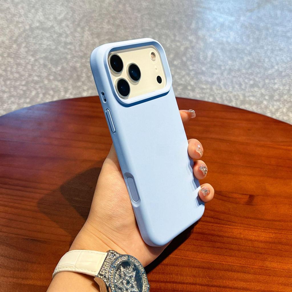 iPhone 17 Pro Max Liquid Silicone Case with Integrated Buttons, Drop-Proof Protection