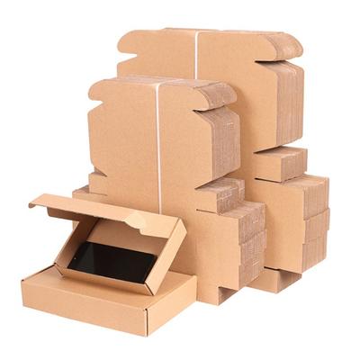 Three Layer Thickened Flat Airplane Box Clothing Packaging Boxs Kraft Paper Packaging Boxs Corrugated Box Mailers Brown Cardboard Shipping Case