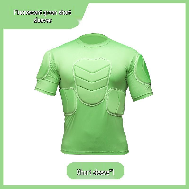 Long Sleeve Padded Goalkeeper Jersey Set for Football & Basketball Training