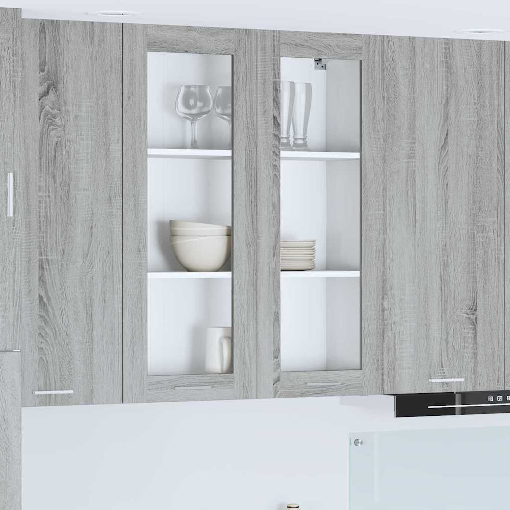 Hanging Cabinet Grey Sonoma 80 X 31 X 100 Cm Particleboard