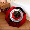 Gençlerbirliği SK  Pattern, Automatic Folding Umbrella, Portable and Foldable Design, 8 Ribs, a Christmas or Birthday Gift.