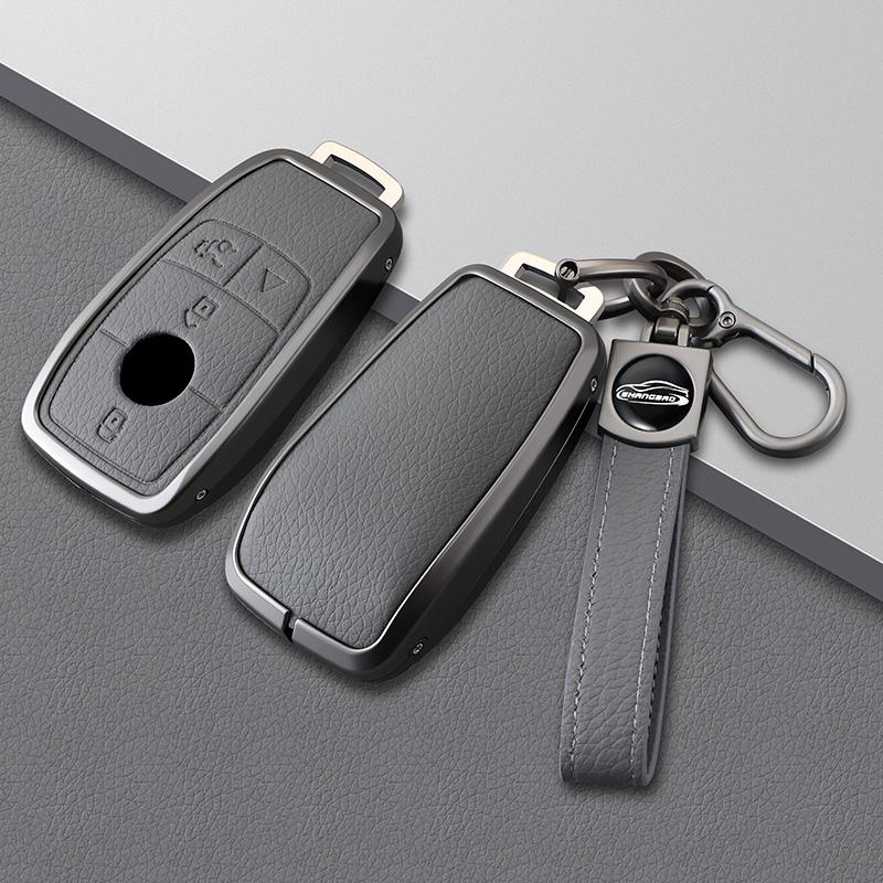 Zinc Alloy Leather Car Key Case Case For Mercedes Benz C E A S G Class Gls Gla Glc Cle Cla Glb Gls W177 W205 W213 W222 X167 Amg