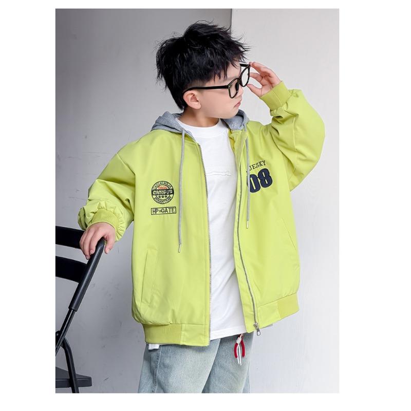 Jungen Lässige Kapuzenjacke Frühling Herbst Oberbekleidung Für Große Kinder