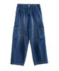Peulomaleul Wide Fatigue Denim Pants / Blue